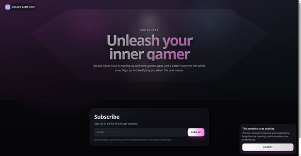 arcadegamecave.com homepage
